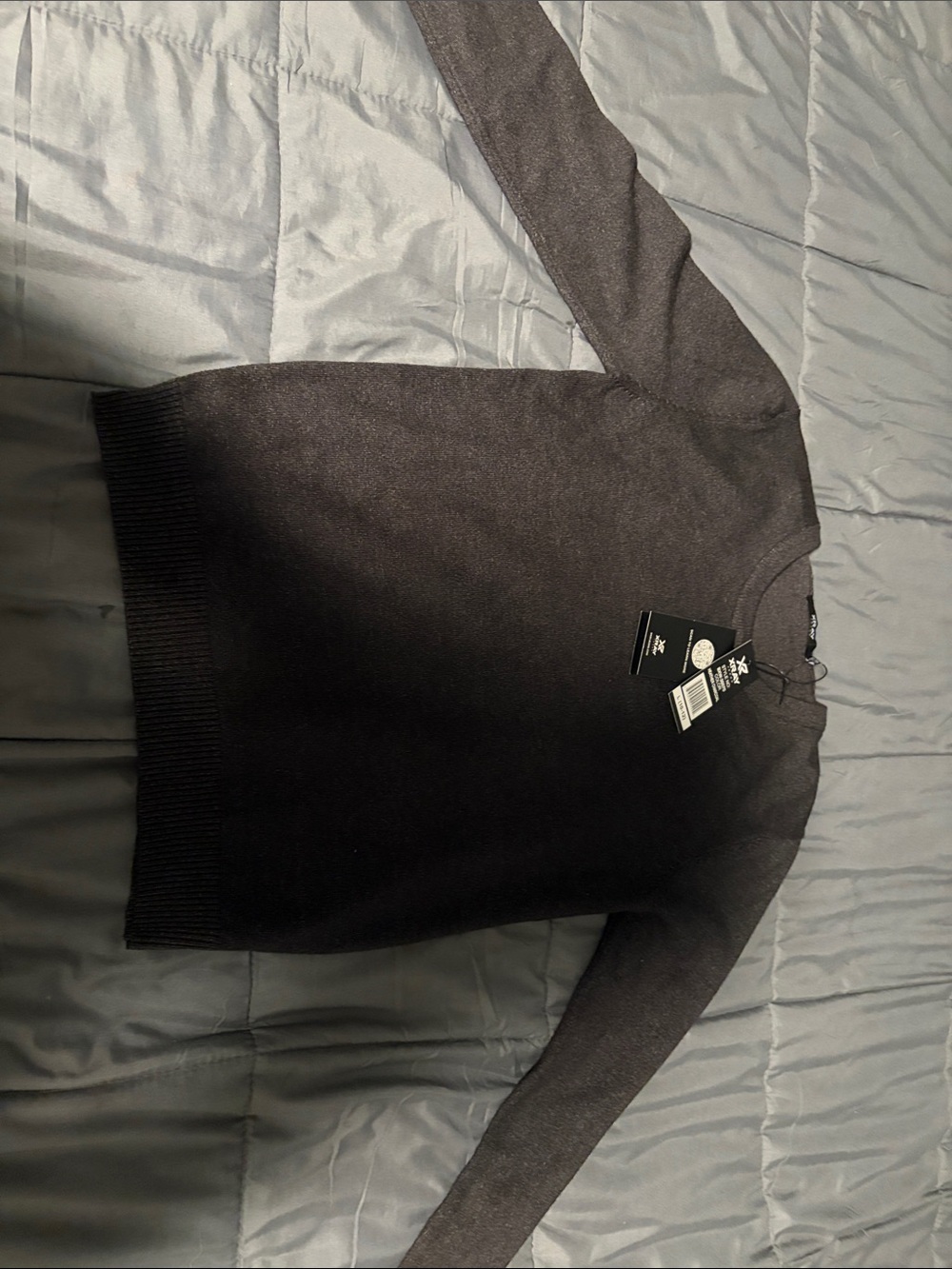 Men's Dark Gray Crewneck Sweater - Unbranded